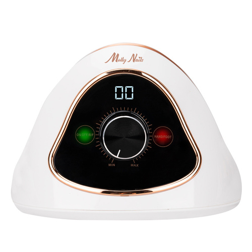 12sztuk Frezarka do paznokci 68W Molly Nails do manicure pedicure biało-złota M15 45 000 obrotów