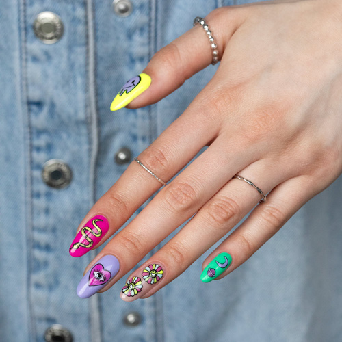 10+1 GRATIS Esmalte híbrido AlleLac Fanaberia Collection Neon, 5 g, n.º 24