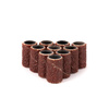 Manicure and pedicure caps, mandrels, abrasive caps, cylinder 6 mm, grit 80, AlleMed, brown, 10 pcs.
