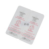 Kolczyki Studex System 75 błyszczący biały dysk oprawa złota Nr 7523-3704