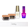 PRO MATCH SYSTEM 3+1 Milky: 3x żele 15g: Jelly&SelfLeveling&Gel in bottle+Doctor Top 10g GRATIS