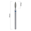 Fresa diamantata a fiamma blu Staleks Expert 2,3/10 mm