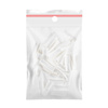 White tips, short pocket, size 8 replacement. 60 pieces.