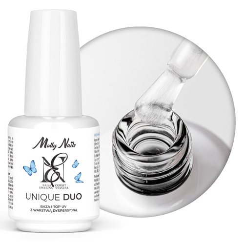 Base & Top UV avec couche de dispersion Unique Duo par Ewelina Staszak MollyNails 15 g