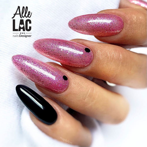 10+1 GRATIS Esmalte híbrido AlleLac Over the Rainbow sin HEMA/Di-HEMA, 5 g, n.º 76