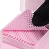 Disques de coton non pelucheux perforés pour les ongles Molly Nails, roses, 5 x 5 cm, 200 pièces