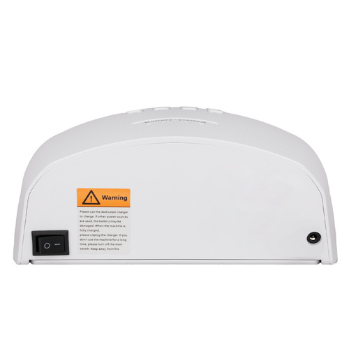 Mobile, akkubetriebene Dual-UV/LED-Nagellampe 48 W „No Name“ für Hybridlacke, Gele und Acrylgele, weiß, S10