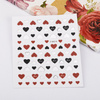 Adhesivos para uñas finos y autoadhesivos con forma de corazón Z-D4214, rojo oscuro
