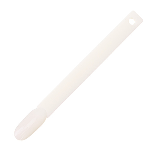 Échantillonneur en forme d'amande sur roue pour gels, vernis hybrides et poudres, couleur lait, 50 pièces, mat