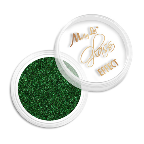 Spiegelglanz-Puder für die Nagelverzierung MollyLac Glass Effect Green Nr. 9