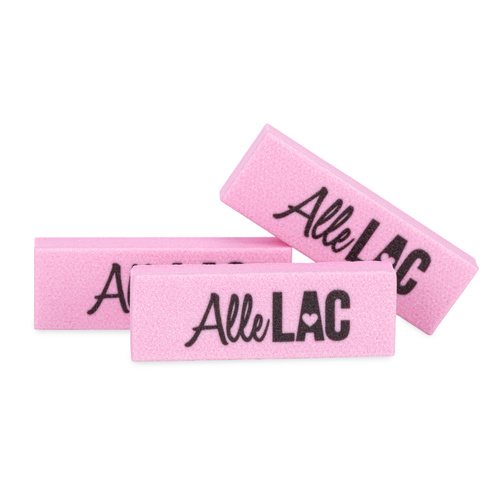 Mini lucidatrice bifacciale Buffer 180/240 AlleLac rosa, 15 pezzi