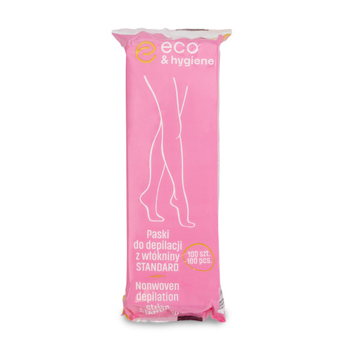 Standard Eco & Hygiene Non-Woven Hair Removal Strips, 100 Count