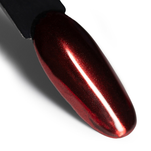 Mirror dust effect for nail decoration Glass Effect AlleLac Red No. 3