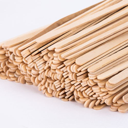Spatules laryngologiques en bois à usage unique pour la cire d'épilation AlleMed, 500 pièces, mini