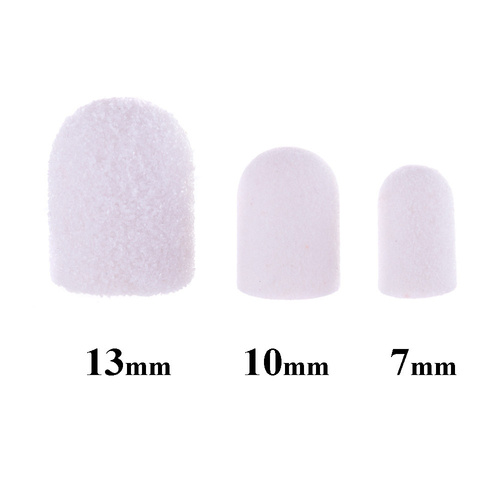 Kapturki do pedicure 7 mm gradacja 180 100szt Fabric Podo AlleMed Biały White