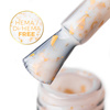 Base caoutchouc laiteuse avec des paillettes dorées « Flakes Rubber Base Milk&amp;Gold » MollyLac, sans HEMA/Di-HEMA, 10 grammes