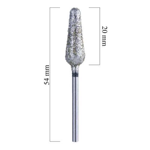 Frez podologiczny diamentowy ostry L10X