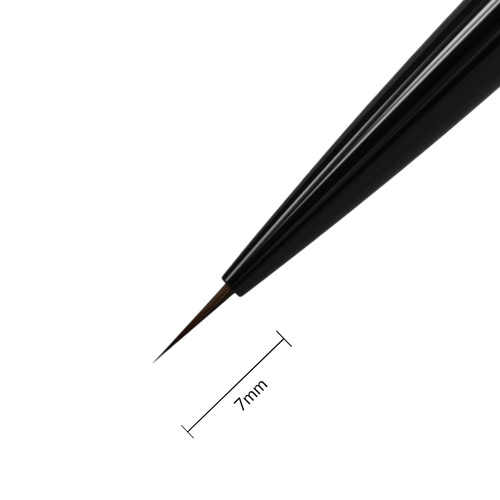 Staleks PRO Expert Double-Sided Decorating Brush, 7 mm and 10 mm, Black 