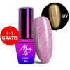 5+1 free MollyLac Night Glowing One Caress HEMA/Di-HEMA Free 10g No. 674 glow-in-the-dark hybrid nail polish