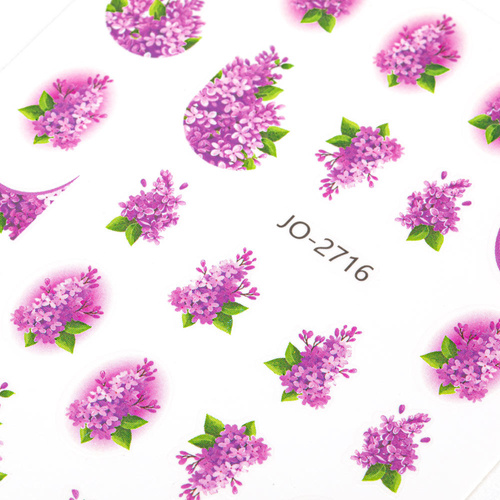 Selbstklebende Nagelsticker mit Blumenmotiv JO-2716
