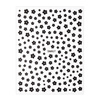 Thin, self-adhesive flower nail stickers SWA17, black