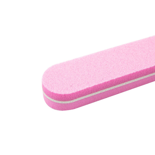 Straight file polisher, light pink, 100/180, 1 pc.