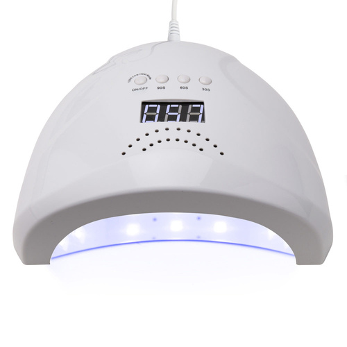 240 pièces - Lampe à ongles double UV/LED 48 W « No Name » pour vernis hybrides, gels et acrylogels, blanche, 1S, câble de 3 m de long