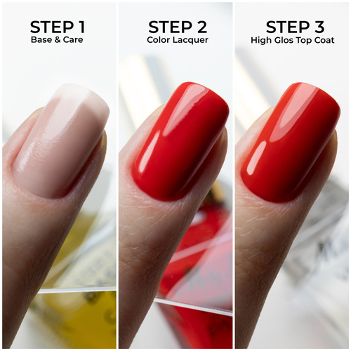 10+1 безкоштовно Класичний лак STEP 2: Color Lacquer Vinyl Effect System MollyNails Latte 10 мл