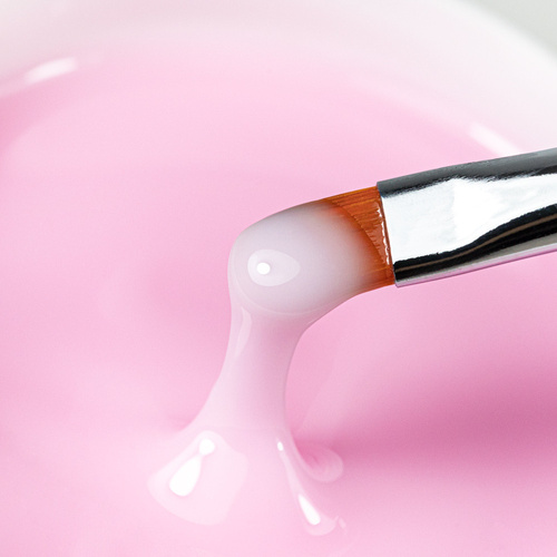 Gel modellante autolivellante color rosa latte Soft Rebel AlleLac x Rosie Beauty 45 g