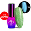 5+1 безкоштовно Гібридний лак, що світиться в темряві MollyLac Night Glowing Exciter без HEMA/Di-HEMA 10 г № 678