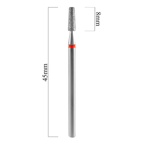 Frez diamentowy ścięty stożek czerwony Staleks Expert 2,5/8mm