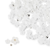 Acrylic flower nail decorations + Molly Nails white beads, 150 pieces