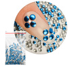 ShinePins Smooth Studs, Glitter Nail Decorations, Large, NTN Premium No. 13, 5g