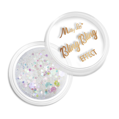 Pyłek do paznokci MollyLac Bling Bling Effect 1 g Nr 09
