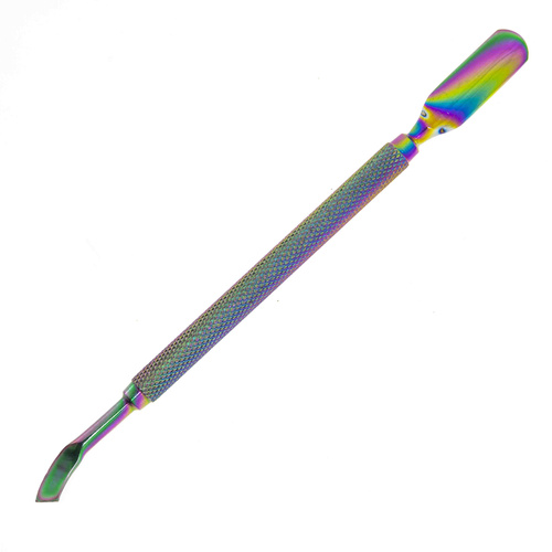 Ciseau à ongles double face pour repousser les cuticules et outil pour retirer le gel Rainbow n° 6