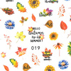 Naklejki do paznokci cienkie samoprzylepne liście Nr 019