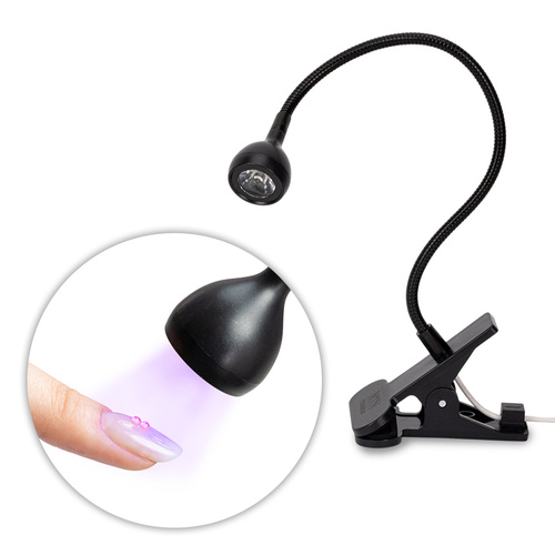 Lampa do paznokci LED 3W NTN Premium do lakierów hybrydowych żeli i akrylożeli czarna CS-JZD001