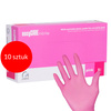 Rękawiczki jednorazowe nitrylowe diagnostyczne i ochronne Easycare nitrile Pink rozmiar S różowe 100 szt