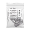 Manicure and pedicure caps, mandrels, abrasive caps, mini cylinder, white, 3 mm, 180 grit, 50 pcs.