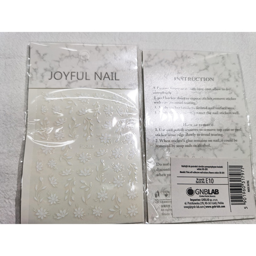 Naklejki do paznokci cienkie samoprzylepne serduszka Z-D4214 brown brązowe