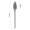 Profesjonalny frez kobaltowo wolframowy tęczowy model Flame 2 M 3/32" Nr 2