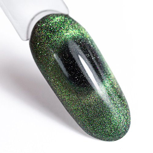 Магнітний гібридний лак з ефектом котячого ока Cat Eye Flashing Magic MollyLac 10 г № 152