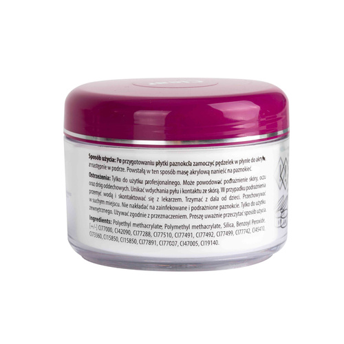 10 + 1 gratis. Polvo acrílico para uñas Allepaznokcie «Clear Acrylic Powder», 120 g, n.º 1