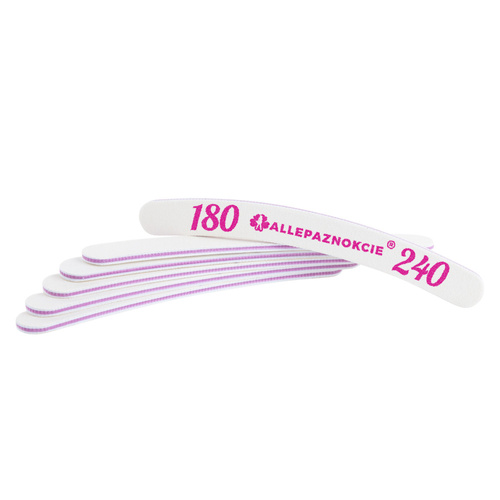 Lime à ongles Safe Pack Allepaznokcie banane violette grain 180/240 CU-04 Meilleure qualité