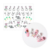 Selbstklebende 3D-Nagelaufkleber mit Glitzer für Ostern BLE 1097D