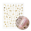 Adesivi natalizi dorati per unghie MollyNails TH-1456