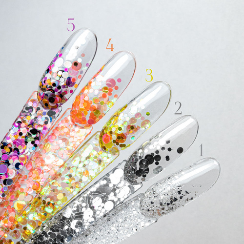 Kolorowa ozdoba do paznokci Pop-Up! Piegi Confetti Dropsy Kropki Kółeczka Princess Nails Nr 1 20g