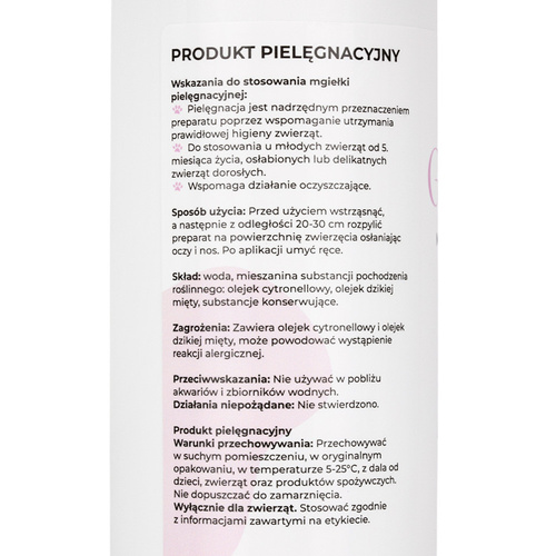 Spray protector y nutritivo para animales contra los ectoparásitos Go&amp;Safe; AlleMed 250 ml