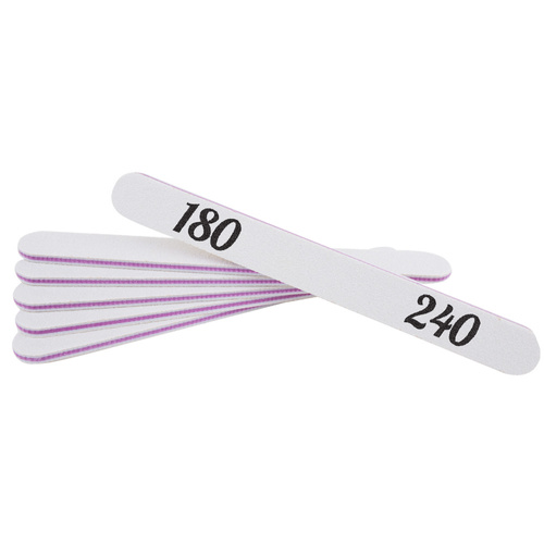 Pilnik do paznokci prosty fioletowy środek 180/240 CU-06 Standard