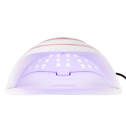Двофункціональна лампа для нігтів UV/LED 220 Вт No Name для гібридних лаків, гелів та акрилогелів, біла, Z7